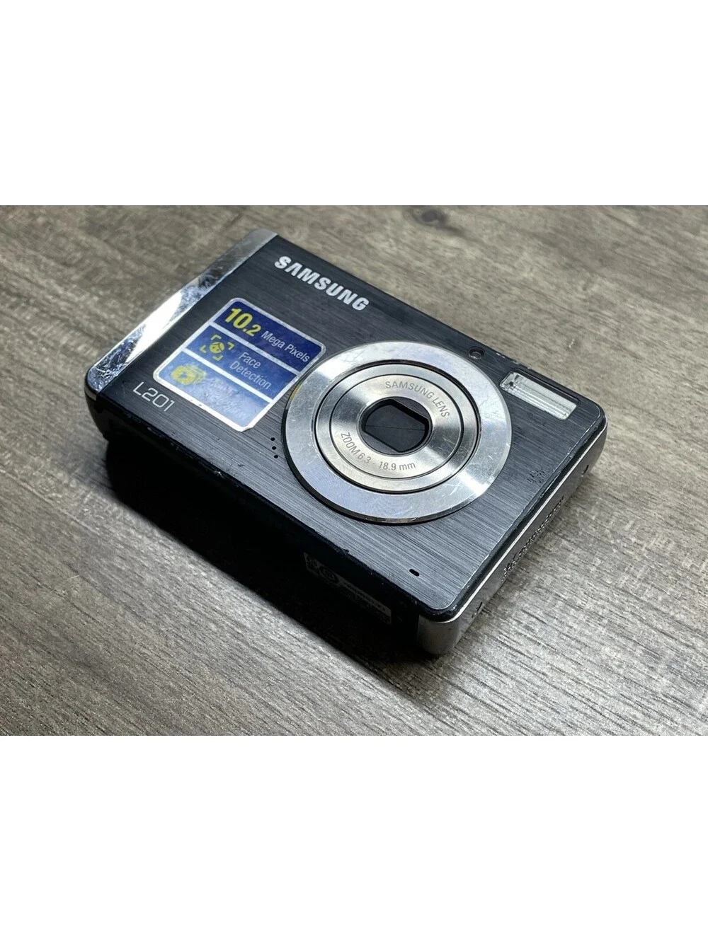 Samsung L Series L201 10.2MP Digital Camera Black *UNTESTED (No Battery)